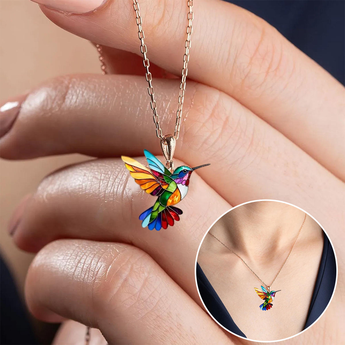 Necklace Pendant Gold Bird Charm Jewelry Elegant Fashion Women Necklace