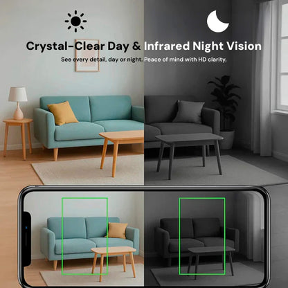 NexaGuard Smart Mini WiFi Camera | 1080P HD | 140° Wide Angle | Night Vision | Motion Alerts