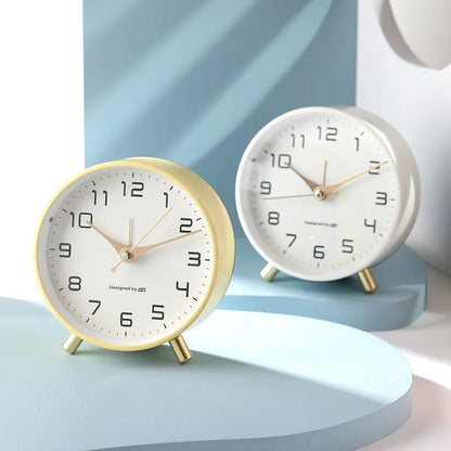 Table Clock Modern Scandinavian Silent Analog Desk Clock Minimalist
