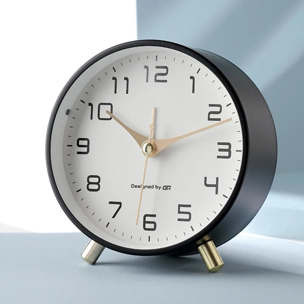 Table Clock Modern Scandinavian Silent Analog Desk Clock Minimalist