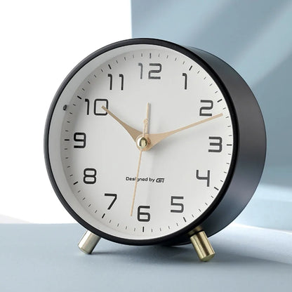Table Clock Modern Scandinavian Silent Analog Desk Clock Minimalist