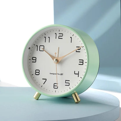 Table Clock Modern Scandinavian Silent Analog Desk Clock Minimalist