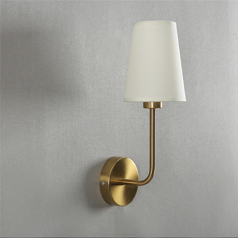Wall Light Fixture | Modern Linen-Shade Decorative Wall Lamp