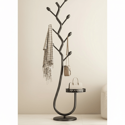 Tree Coat Rack Stand | Black Iron Branch Design