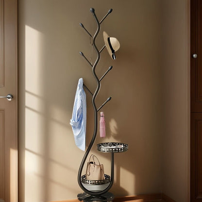 Tree Coat Rack Stand | Black Iron Branch Design