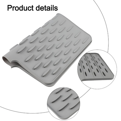 Drying Mat Dish Silicone Heat Resistant Kitchen Countertop Protector