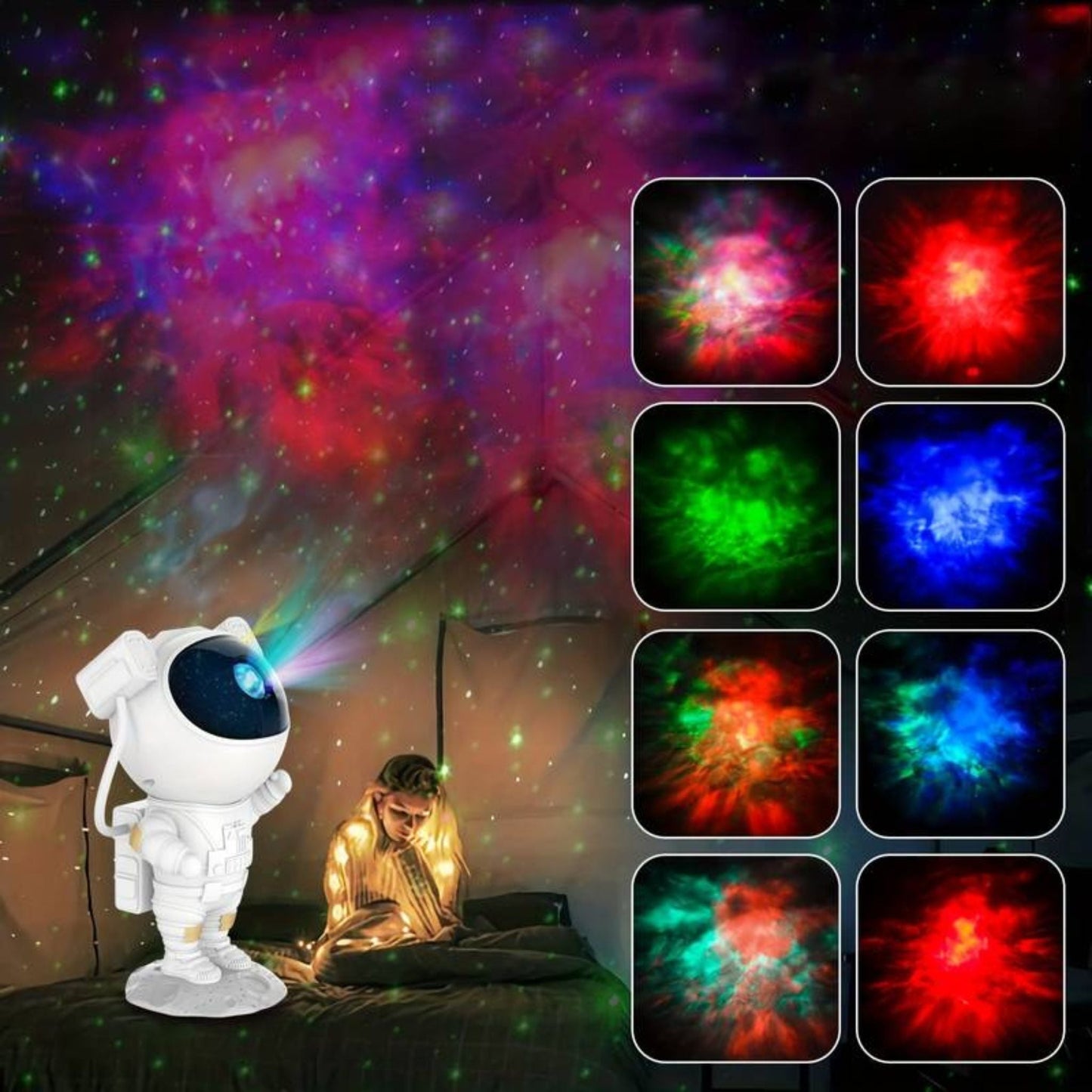 Orbitlite - Astronautformet Stjerneprojektor Til Hjemmet
