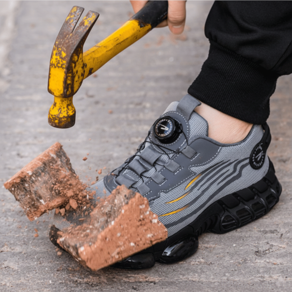 Work Boots Safety Shoes Lightweight Steel Toe Slip Resistant
