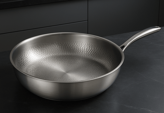 Titanium Frying Pan Nonstick-Free for All Heat Sources, Durable & Scratch-Resistant