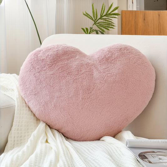 Soft Heart Shaped Plush Pillow Valentines Day Gift Women