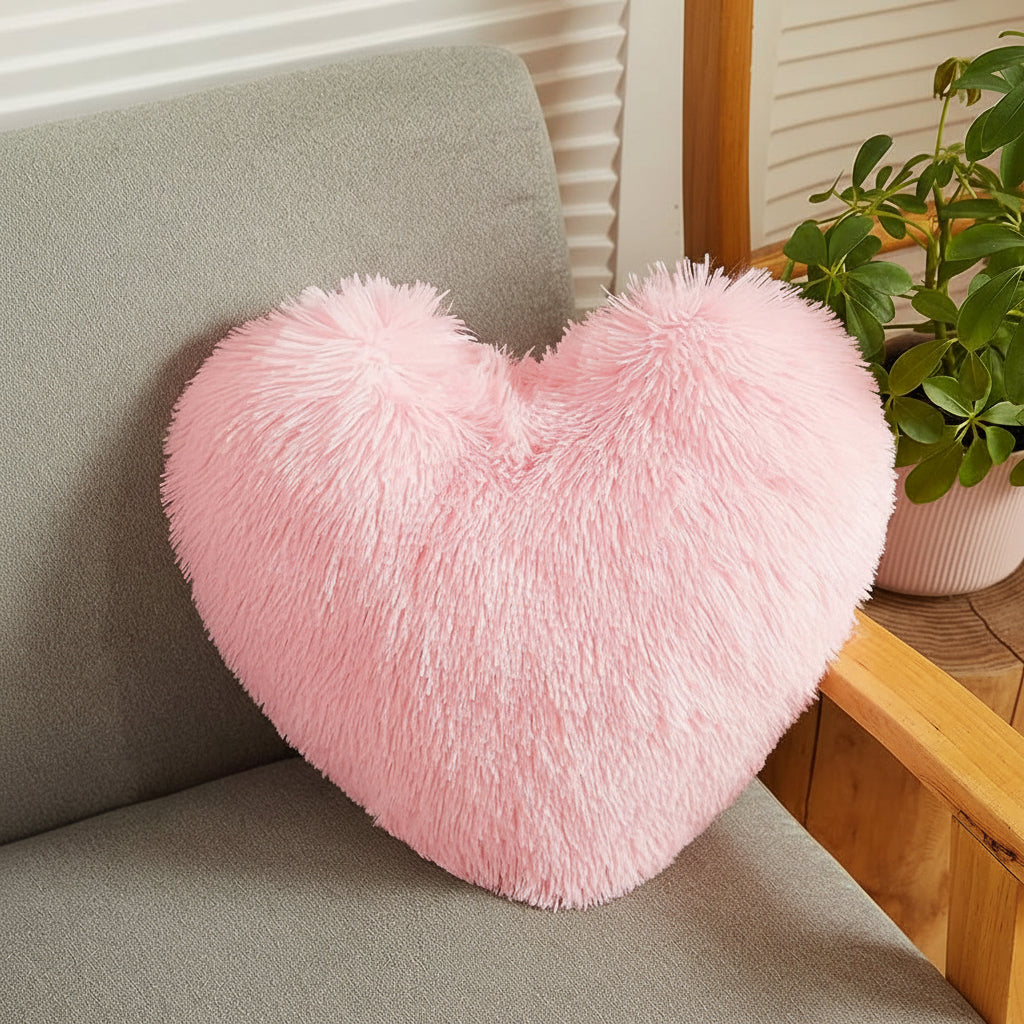 Soft Heart Shaped Plush Pillow Valentines Day Gift Women