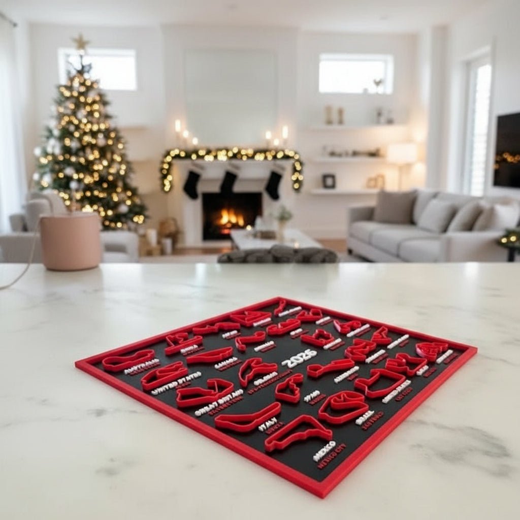 F1 Track Display Board | 3D Printed Season Layout