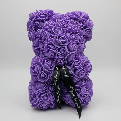 Roses Bear Shaped Figure Romantic Gift Her