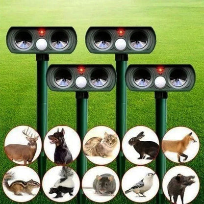 Animal Repeller Ultrasonic Solar Motion Sensor Outdoor Pest Control