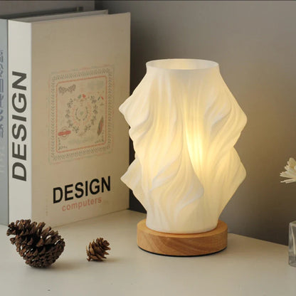 Pleated LED Table Lamp | Soft Sculptural Glow