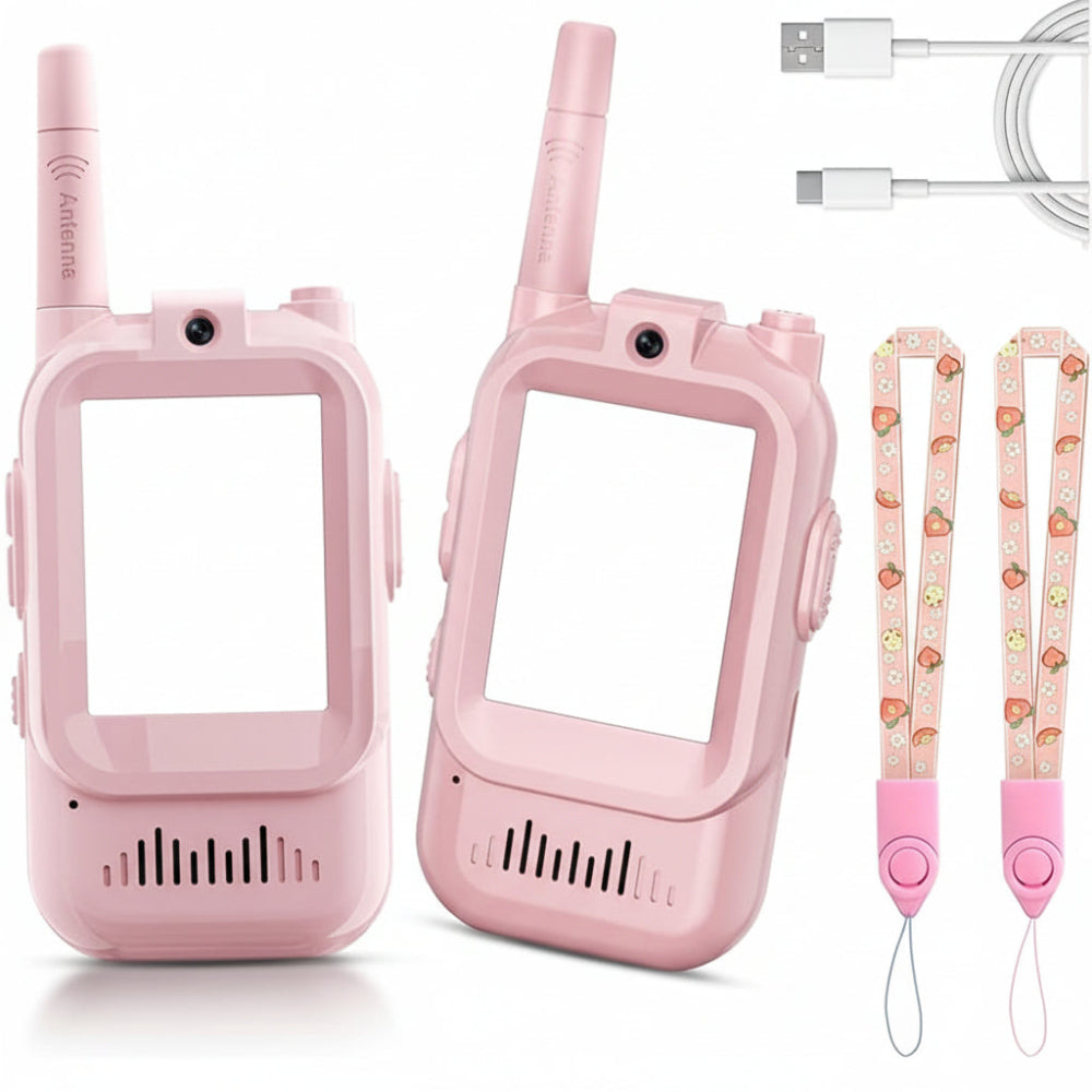 Walkie Talkie Kids Video 2 Pack Rechargeable Toys Camera
