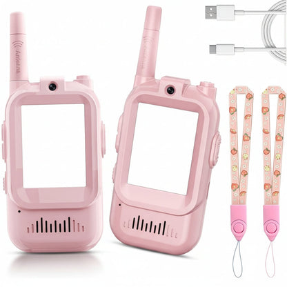 Walkie Talkie Kids Video 2 Pack Rechargeable Toys Camera