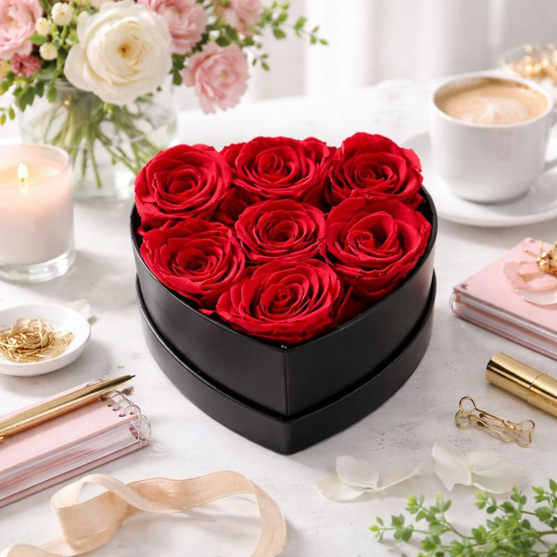 Preserved Flowers Rose Valentines Gifts Women Romantic