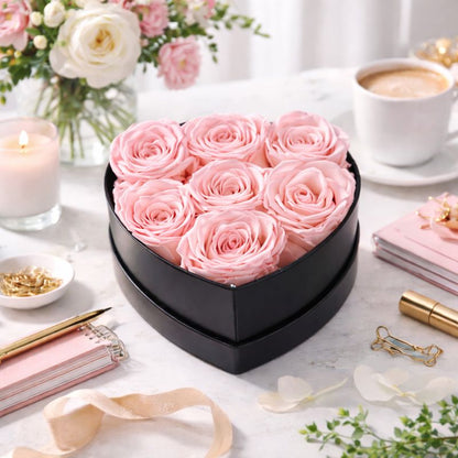 Preserved Flowers Rose Valentines Gifts Women Romantic