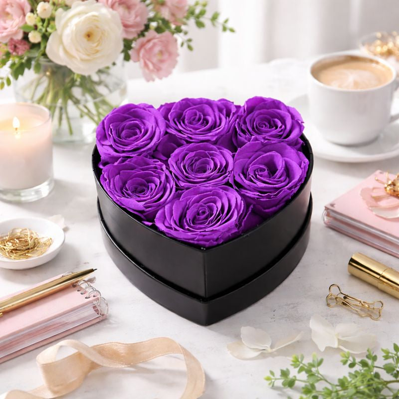 Preserved Flowers Rose Valentines Gifts Women Romantic