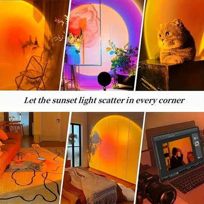 Sunset Lamp LED Projection Light USB Ambient Room Decor