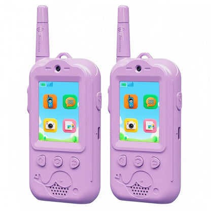 Walkie Talkie Kids Video 2 Pack Rechargeable Toys Camera