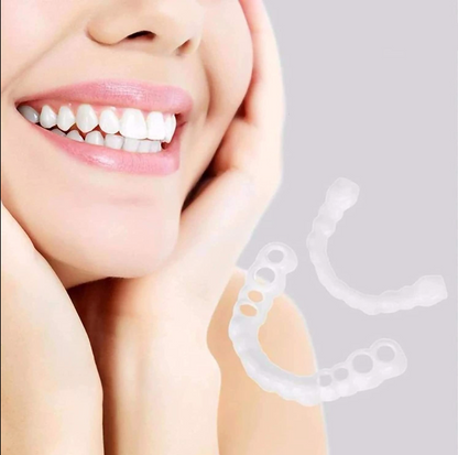 Dentures Snap-On Cosmetic Teeth for Missing, Crooked, or Damaged Teeth