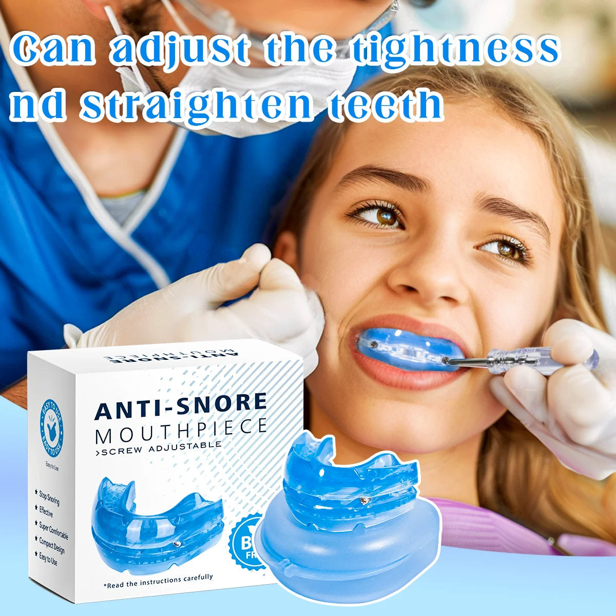 Snoring Mouth Guard Adjustable Anti Snoring Sleep Device
