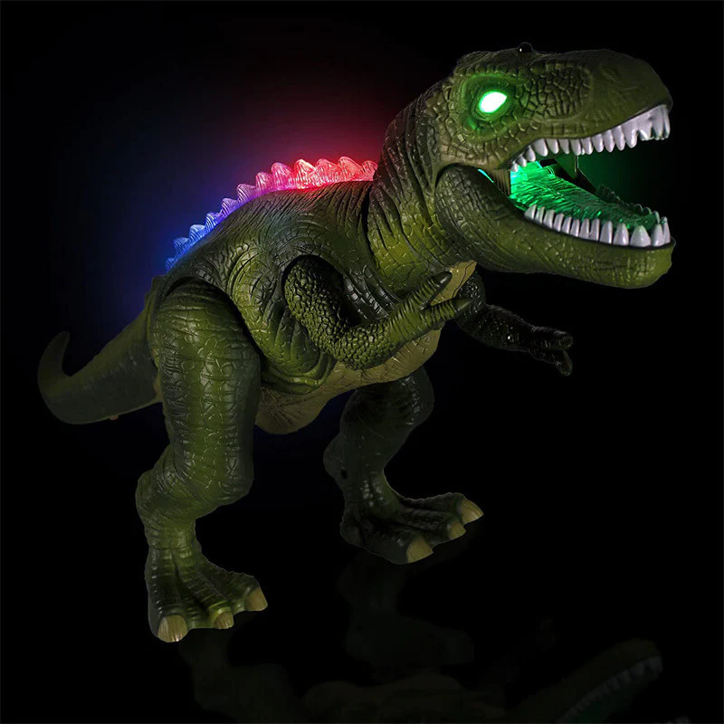 Remote Control Dinosaur Toy Walking Roaring LED Light Up