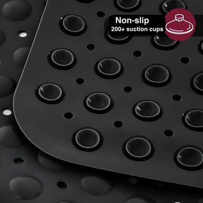 Non-slip bath mat | 200+ suction cup grip