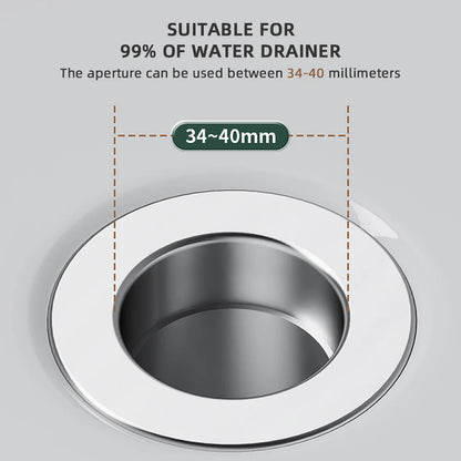 Sink Drain Strainer Pop Up Stainless Steel Stopper