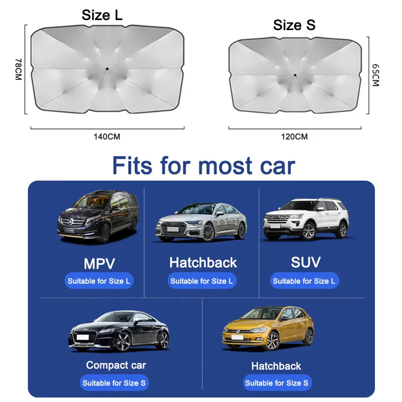 Car Windshield Sunshade Foldable UV Protection Sun Shield