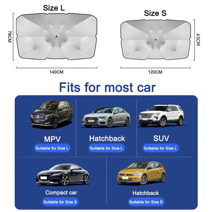 Car Windshield Sunshade Foldable UV Protection Sun Shield