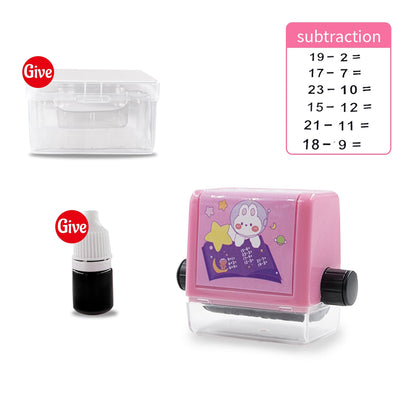 Math Practice Roller Learning Toy Rubber Teaching Tool