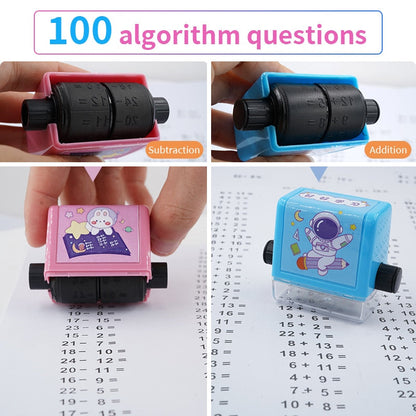 Math Practice Roller Learning Toy Rubber Teaching Tool