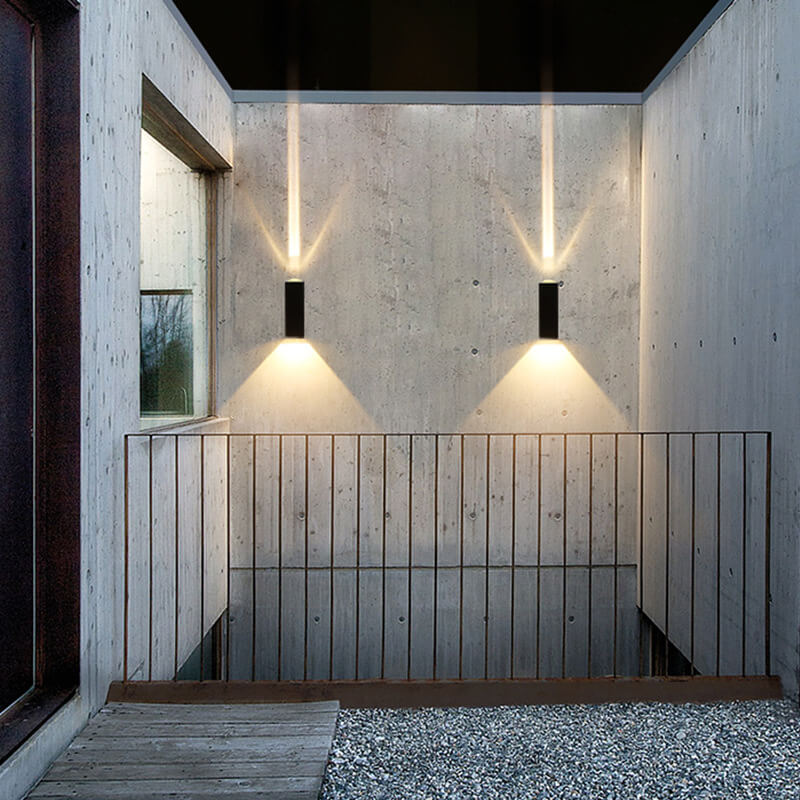 Modern Waterproof Rectangular LED Outdoor Wall Sconce