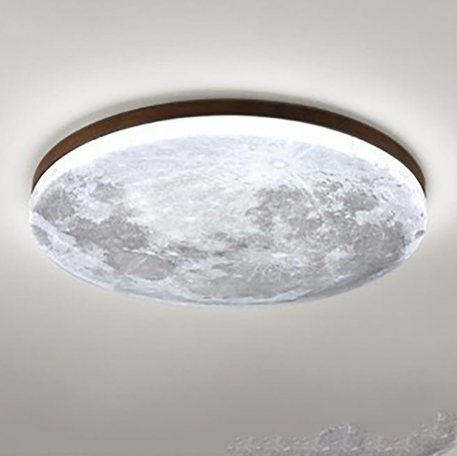 LED Ceiling Light | Nordic Minimalist Moon Flush Mount