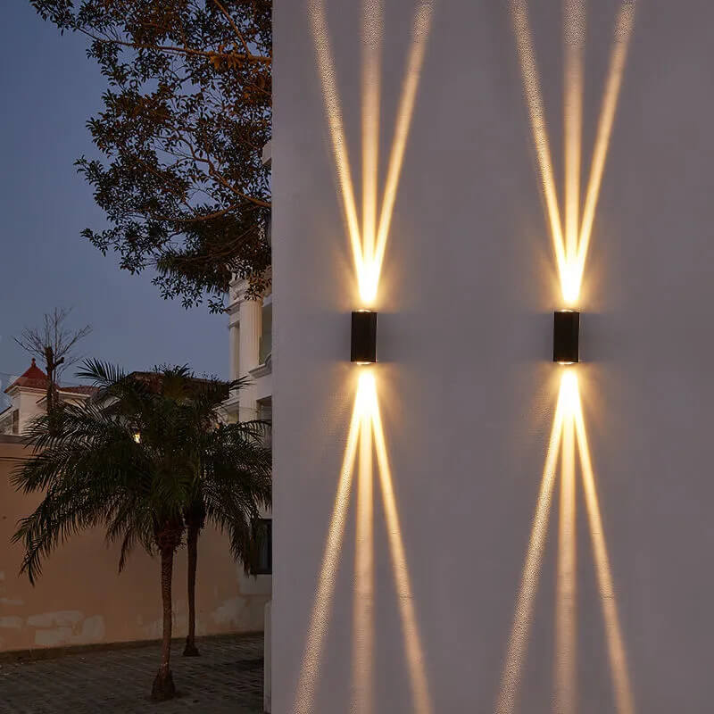 Modern Waterproof Rectangular LED Outdoor Wall Sconce
