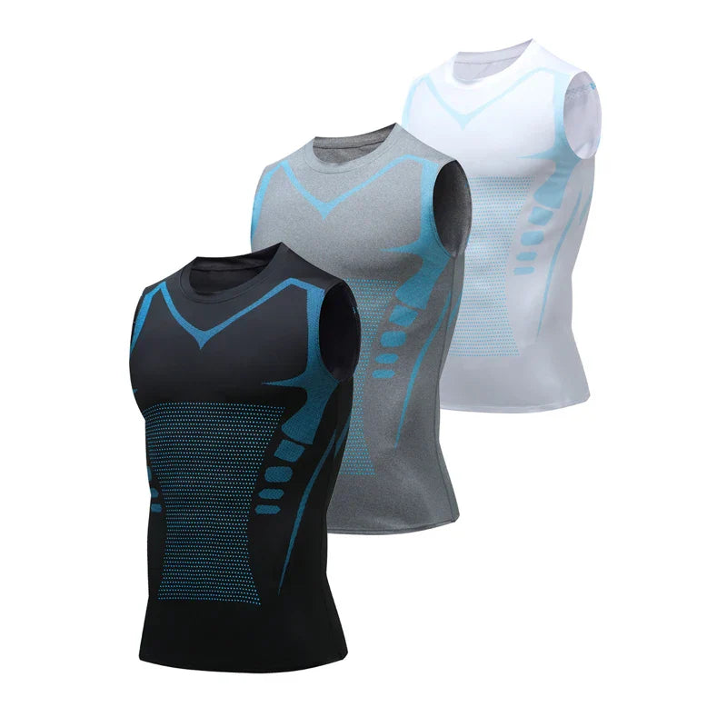 Fitness Vest Ionic Body Shaping Tank Top for Posture & Sweat