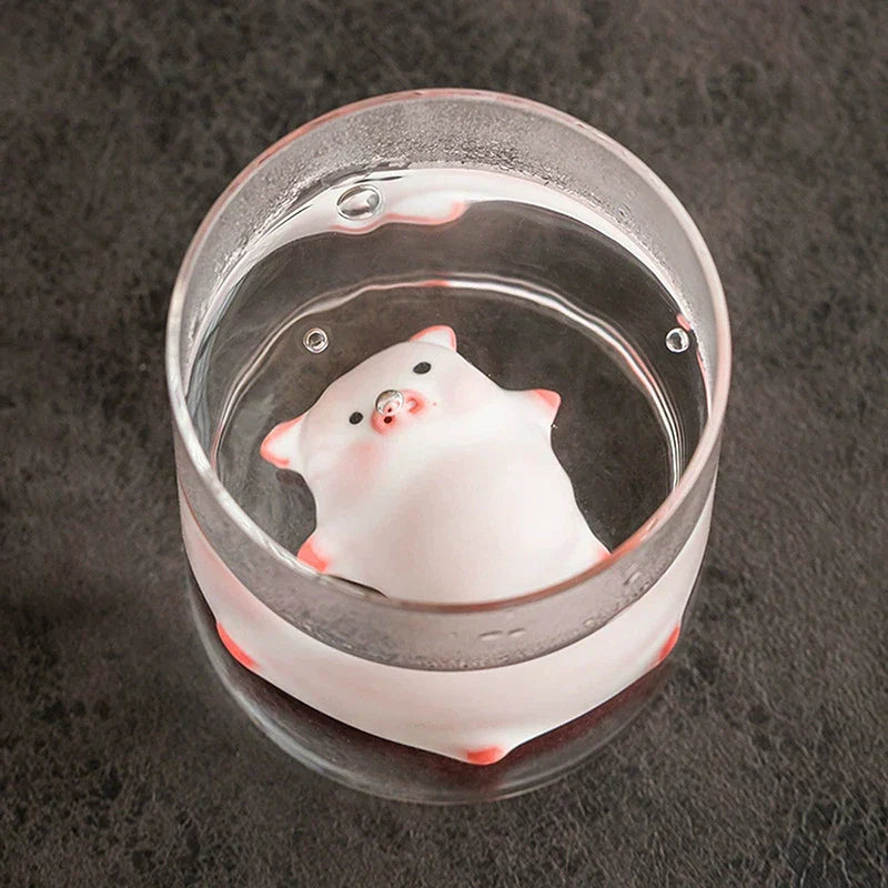 Little Pig Ceramic Tea Tray Decoration