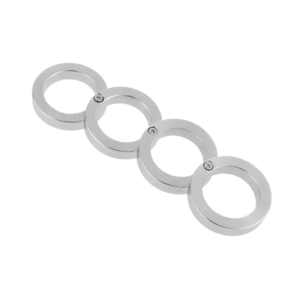 Self-Defense Ring Stainless Steel Foldable Rotatable Personal Safety Tool