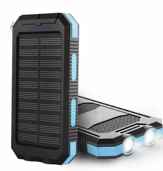 Solar power bank | Dual USB & LED torch