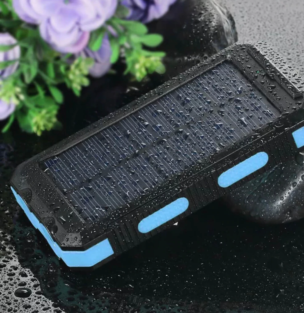 Solar power bank | Dual USB & LED torch