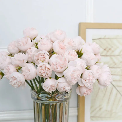 Wedding Bouquet Silk Peony Romantic 27 Bloom Flower Arrangement