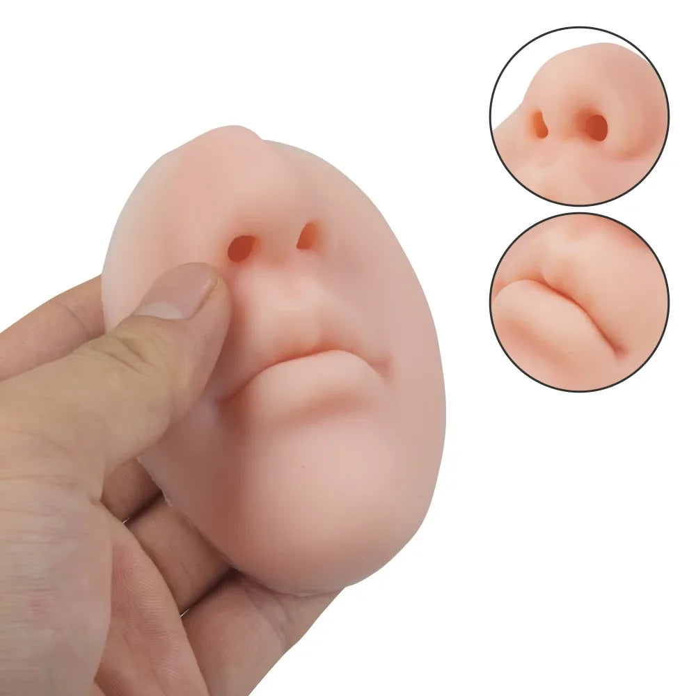 Soap Dispenser Nose Wall Mount Silicone Funny Prank Decor Gadget