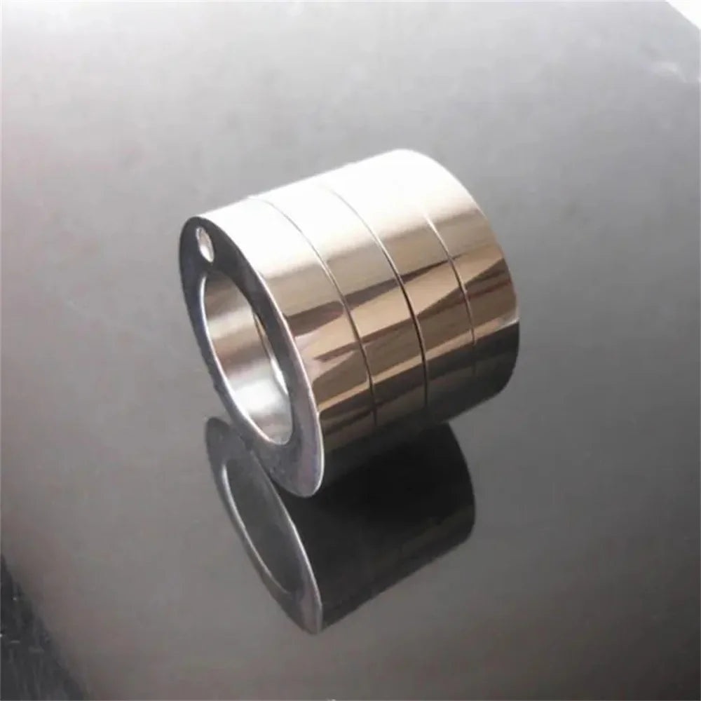 Self-Defense Ring Stainless Steel Foldable Rotatable Personal Safety Tool