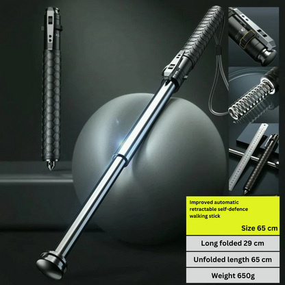 Hiking Pole Trekking Stick with Anti-Slip Grip and Self-Defense Tool