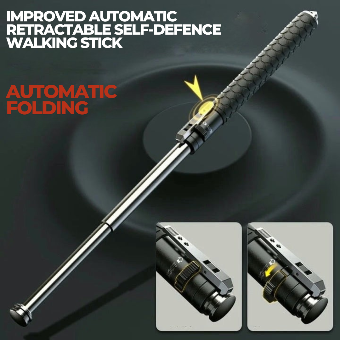 Hiking Pole Trekking Stick with Anti-Slip Grip and Self-Defense Tool