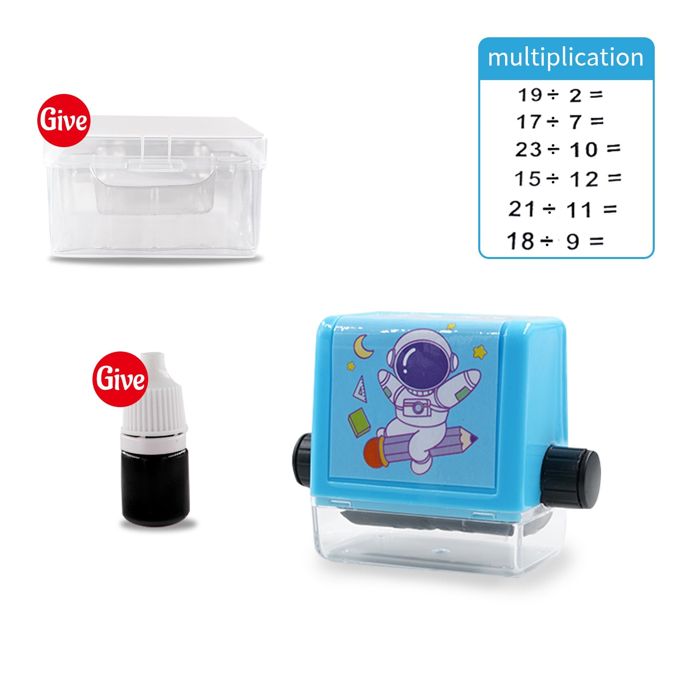 Math Practice Roller Learning Toy Rubber Teaching Tool