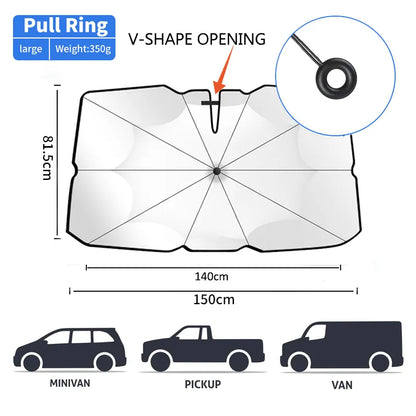 Car Windshield Sunshade Foldable UV Protection Sun Shield